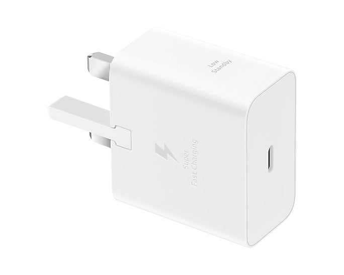 شاحن سامسونج بقوة 25 واط USB-C| أبيض شاحن سامسونج بقوة 25 واط USB-C| أبيض